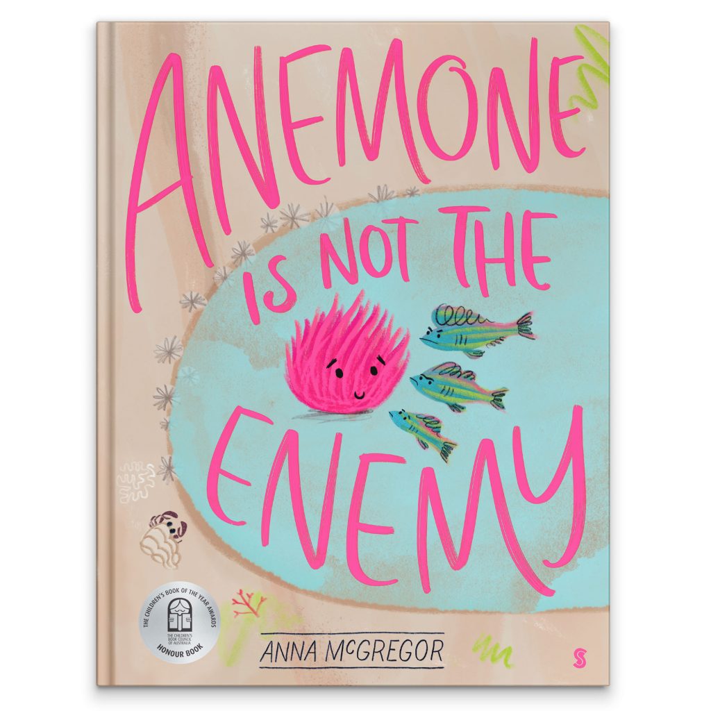 Anemone book with CBCA honour medal
